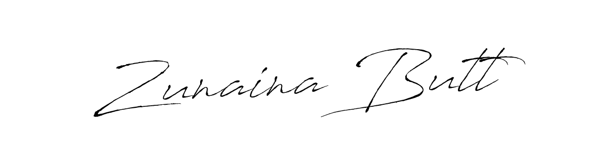 Also we have Zunaina Butt name is the best signature style. Create professional handwritten signature collection using Antro_Vectra autograph style. Zunaina Butt signature style 6 images and pictures png