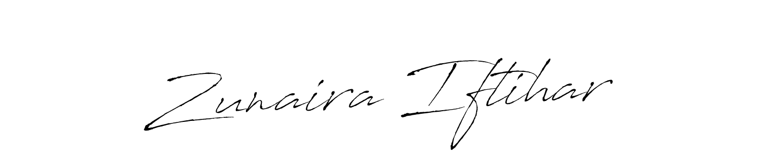 You should practise on your own different ways (Antro_Vectra) to write your name (Zunaira Iftihar) in signature. don't let someone else do it for you. Zunaira Iftihar signature style 6 images and pictures png