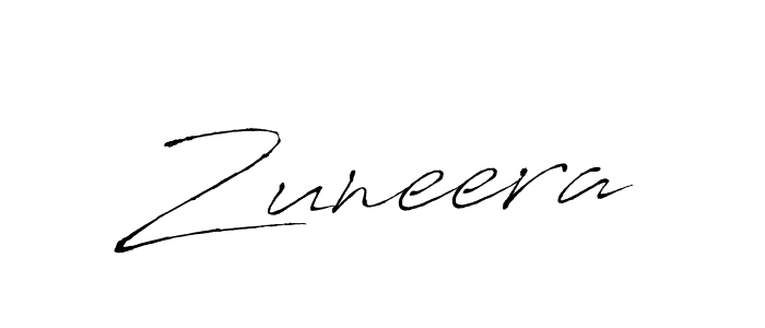 How to make Zuneera name signature. Use Antro_Vectra style for creating short signs online. This is the latest handwritten sign. Zuneera signature style 6 images and pictures png