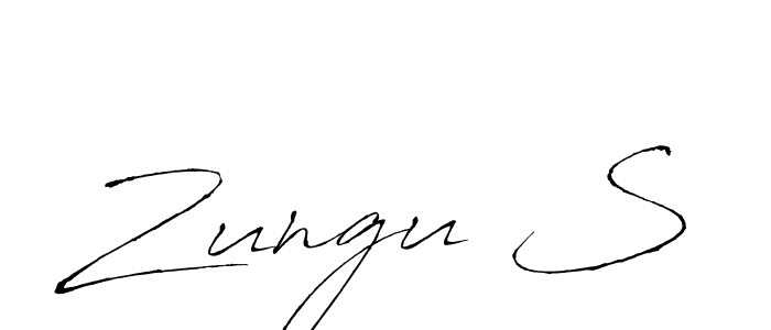 Zungu S stylish signature style. Best Handwritten Sign (Antro_Vectra) for my name. Handwritten Signature Collection Ideas for my name Zungu S. Zungu S signature style 6 images and pictures png