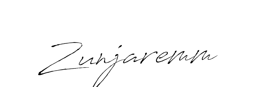 Create a beautiful signature design for name Zunjaremm. With this signature (Antro_Vectra) fonts, you can make a handwritten signature for free. Zunjaremm signature style 6 images and pictures png