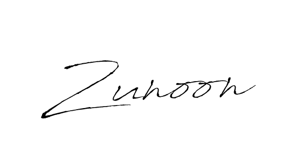 Antro_Vectra is a professional signature style that is perfect for those who want to add a touch of class to their signature. It is also a great choice for those who want to make their signature more unique. Get Zunoon name to fancy signature for free. Zunoon signature style 6 images and pictures png