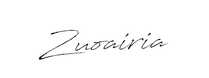Make a beautiful signature design for name Zuoairia. With this signature (Antro_Vectra) style, you can create a handwritten signature for free. Zuoairia signature style 6 images and pictures png