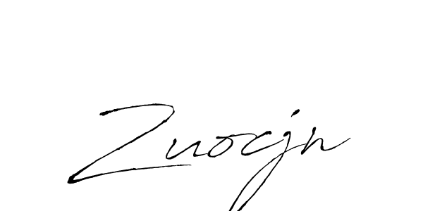 Make a beautiful signature design for name Zuocjn. With this signature (Antro_Vectra) style, you can create a handwritten signature for free. Zuocjn signature style 6 images and pictures png