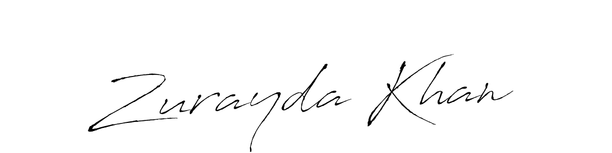 Zurayda Khan stylish signature style. Best Handwritten Sign (Antro_Vectra) for my name. Handwritten Signature Collection Ideas for my name Zurayda Khan. Zurayda Khan signature style 6 images and pictures png