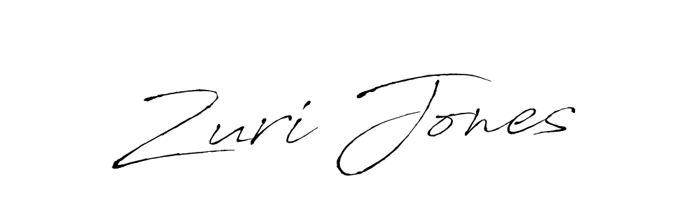 Create a beautiful signature design for name Zuri Jones. With this signature (Antro_Vectra) fonts, you can make a handwritten signature for free. Zuri Jones signature style 6 images and pictures png