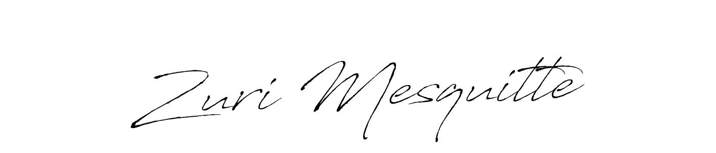You should practise on your own different ways (Antro_Vectra) to write your name (Zuri Mesquitte) in signature. don't let someone else do it for you. Zuri Mesquitte signature style 6 images and pictures png