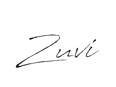 Use a signature maker to create a handwritten signature online. With this signature software, you can design (Antro_Vectra) your own signature for name Zuvi. Zuvi signature style 6 images and pictures png