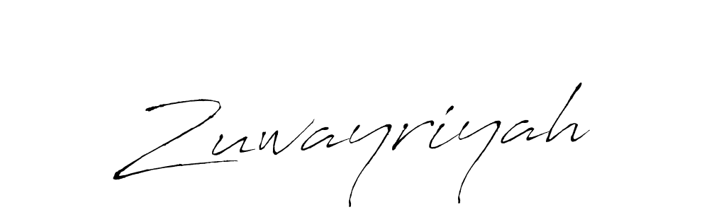 How to make Zuwayriyah signature? Antro_Vectra is a professional autograph style. Create handwritten signature for Zuwayriyah name. Zuwayriyah signature style 6 images and pictures png