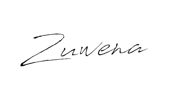 The best way (Antro_Vectra) to make a short signature is to pick only two or three words in your name. The name Zuwena include a total of six letters. For converting this name. Zuwena signature style 6 images and pictures png