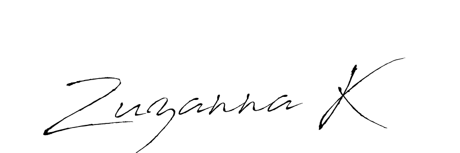 How to Draw Zuzanna K signature style? Antro_Vectra is a latest design signature styles for name Zuzanna K. Zuzanna K signature style 6 images and pictures png