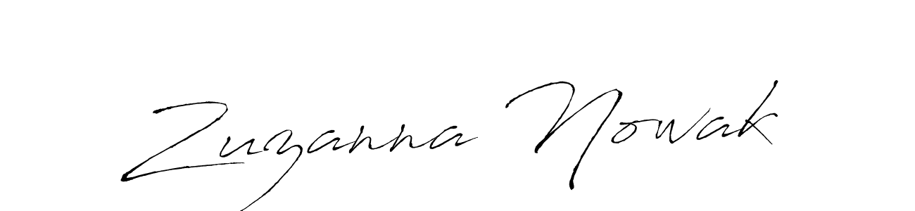 Design your own signature with our free online signature maker. With this signature software, you can create a handwritten (Antro_Vectra) signature for name Zuzanna Nowak. Zuzanna Nowak signature style 6 images and pictures png