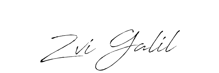 How to make Zvi Galil name signature. Use Antro_Vectra style for creating short signs online. This is the latest handwritten sign. Zvi Galil signature style 6 images and pictures png