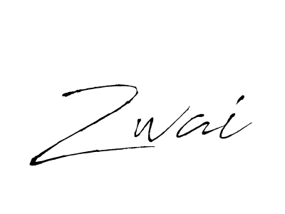Create a beautiful signature design for name Zwai. With this signature (Antro_Vectra) fonts, you can make a handwritten signature for free. Zwai signature style 6 images and pictures png