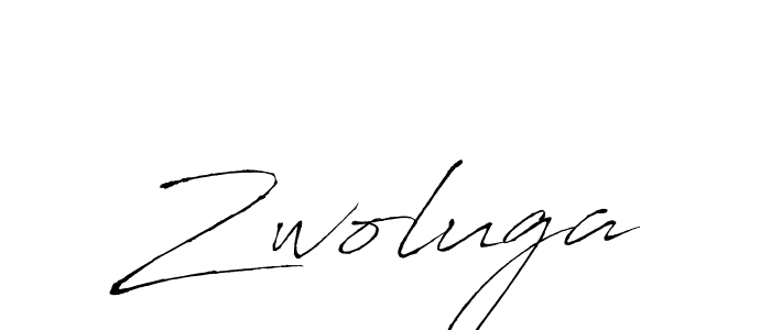 How to make Zwoluga name signature. Use Antro_Vectra style for creating short signs online. This is the latest handwritten sign. Zwoluga signature style 6 images and pictures png