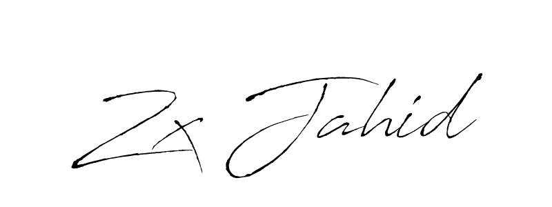 Create a beautiful signature design for name Zx Jahid. With this signature (Antro_Vectra) fonts, you can make a handwritten signature for free. Zx Jahid signature style 6 images and pictures png