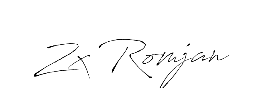 How to Draw Zx Romjan signature style? Antro_Vectra is a latest design signature styles for name Zx Romjan. Zx Romjan signature style 6 images and pictures png