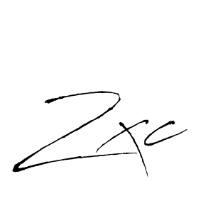 Make a beautiful signature design for name Zxc. With this signature (Antro_Vectra) style, you can create a handwritten signature for free. Zxc signature style 6 images and pictures png