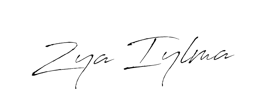 Zya Iylma stylish signature style. Best Handwritten Sign (Antro_Vectra) for my name. Handwritten Signature Collection Ideas for my name Zya Iylma. Zya Iylma signature style 6 images and pictures png