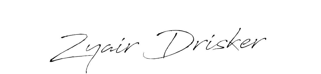 Design your own signature with our free online signature maker. With this signature software, you can create a handwritten (Antro_Vectra) signature for name Zyair Drisker. Zyair Drisker signature style 6 images and pictures png