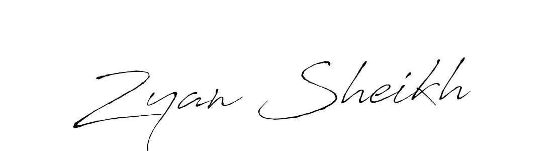 Make a beautiful signature design for name Zyan Sheikh. Use this online signature maker to create a handwritten signature for free. Zyan Sheikh signature style 6 images and pictures png