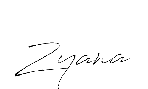 How to make Zyana signature? Antro_Vectra is a professional autograph style. Create handwritten signature for Zyana name. Zyana signature style 6 images and pictures png