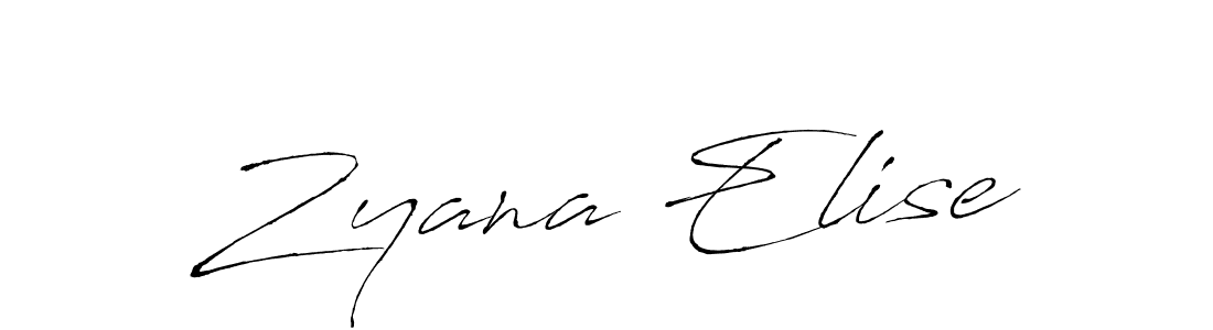 How to Draw Zyana Elise signature style? Antro_Vectra is a latest design signature styles for name Zyana Elise. Zyana Elise signature style 6 images and pictures png