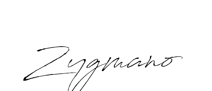 How to make Zygmano signature? Antro_Vectra is a professional autograph style. Create handwritten signature for Zygmano name. Zygmano signature style 6 images and pictures png