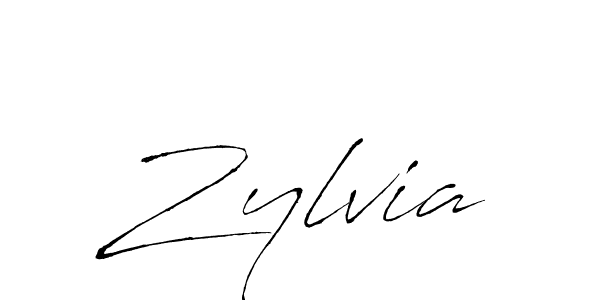 How to make Zylvia signature? Antro_Vectra is a professional autograph style. Create handwritten signature for Zylvia name. Zylvia signature style 6 images and pictures png