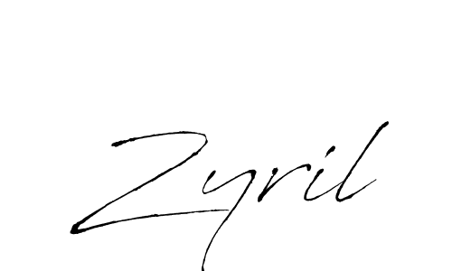 The best way (Antro_Vectra) to make a short signature is to pick only two or three words in your name. The name Zyril include a total of six letters. For converting this name. Zyril signature style 6 images and pictures png