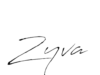 Use a signature maker to create a handwritten signature online. With this signature software, you can design (Antro_Vectra) your own signature for name Zyva. Zyva signature style 6 images and pictures png