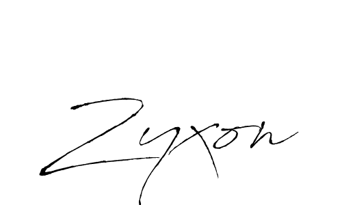 Use a signature maker to create a handwritten signature online. With this signature software, you can design (Antro_Vectra) your own signature for name Zyxon. Zyxon signature style 6 images and pictures png