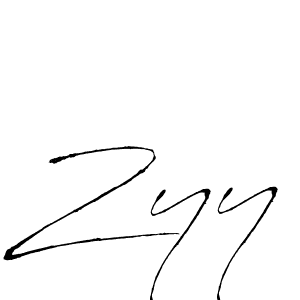 Also we have Zyy name is the best signature style. Create professional handwritten signature collection using Antro_Vectra autograph style. Zyy signature style 6 images and pictures png