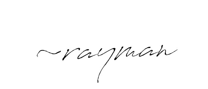 if you are searching for the best signature style for your name ~rayman. so please give up your signature search. here we have designed multiple signature styles  using Antro_Vectra. ~rayman signature style 6 images and pictures png