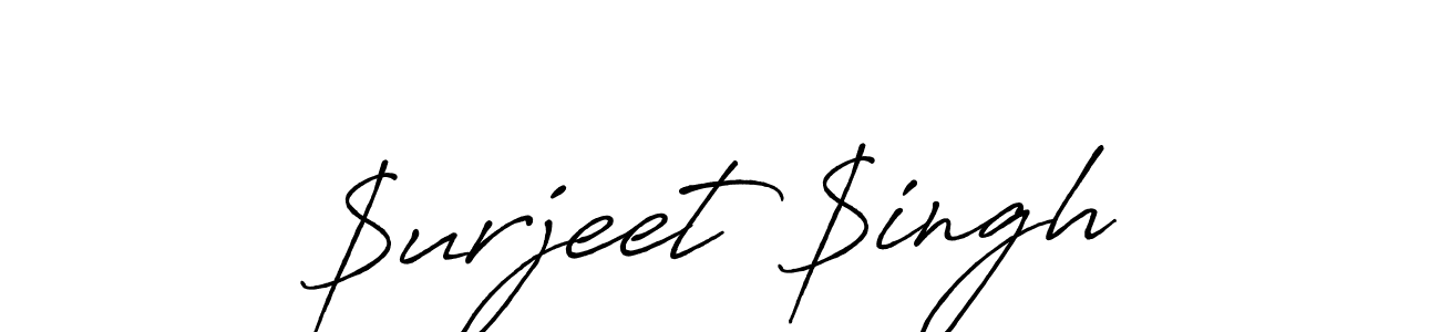 Create a beautiful signature design for name $urjeet $ingh. With this signature (Antro_Vectra_Bolder) fonts, you can make a handwritten signature for free. $urjeet $ingh signature style 7 images and pictures png