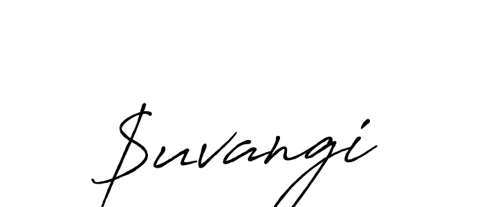 Design your own signature with our free online signature maker. With this signature software, you can create a handwritten (Antro_Vectra_Bolder) signature for name $uvangi. $uvangi signature style 7 images and pictures png