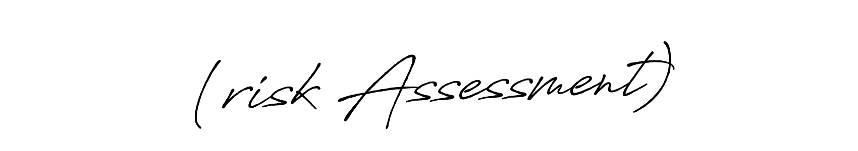The best way (Antro_Vectra_Bolder) to make a short signature is to pick only two or three words in your name. The name (risk Assessment) include a total of six letters. For converting this name. (risk Assessment) signature style 7 images and pictures png