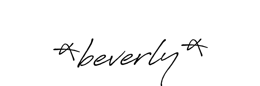 Design your own signature with our free online signature maker. With this signature software, you can create a handwritten (Antro_Vectra_Bolder) signature for name *beverly*. *beverly* signature style 7 images and pictures png