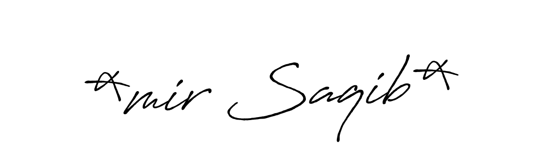 Design your own signature with our free online signature maker. With this signature software, you can create a handwritten (Antro_Vectra_Bolder) signature for name *mir Saqib*. *mir Saqib* signature style 7 images and pictures png