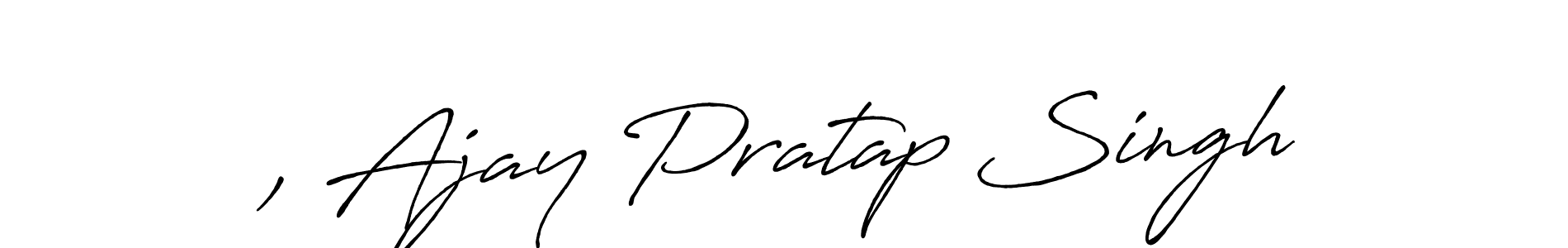 The best way (Antro_Vectra_Bolder) to make a short signature is to pick only two or three words in your name. The name , Ajay Pratap Singh include a total of six letters. For converting this name. , Ajay Pratap Singh signature style 7 images and pictures png