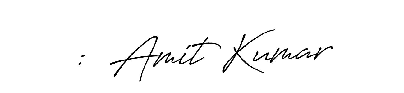 How to make :  Amit Kumar name signature. Use Antro_Vectra_Bolder style for creating short signs online. This is the latest handwritten sign. :  Amit Kumar signature style 7 images and pictures png