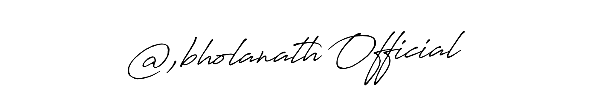 It looks lik you need a new signature style for name @,bholanath Official. Design unique handwritten (Antro_Vectra_Bolder) signature with our free signature maker in just a few clicks. @,bholanath Official signature style 7 images and pictures png