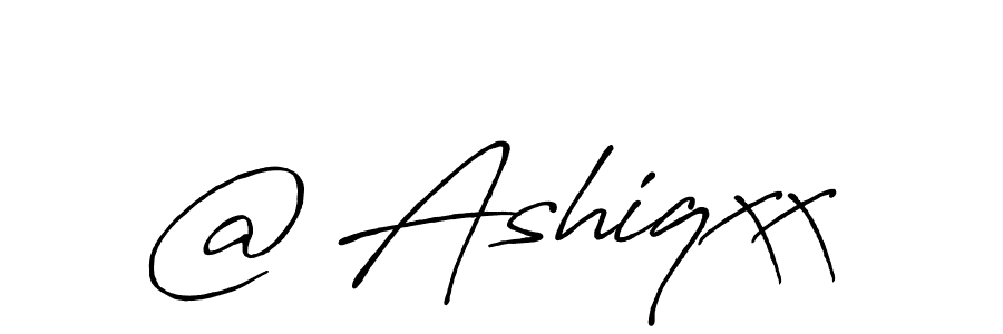 Design your own signature with our free online signature maker. With this signature software, you can create a handwritten (Antro_Vectra_Bolder) signature for name @ Ashiqxx. @ Ashiqxx signature style 7 images and pictures png