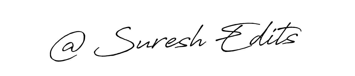 The best way (Antro_Vectra_Bolder) to make a short signature is to pick only two or three words in your name. The name @ Suresh Edits include a total of six letters. For converting this name. @ Suresh Edits signature style 7 images and pictures png