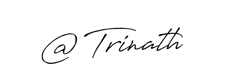 How to make @ Trinath name signature. Use Antro_Vectra_Bolder style for creating short signs online. This is the latest handwritten sign. @ Trinath signature style 7 images and pictures png