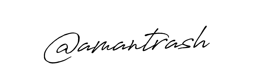 Use a signature maker to create a handwritten signature online. With this signature software, you can design (Antro_Vectra_Bolder) your own signature for name @amantrash. @amantrash signature style 7 images and pictures png
