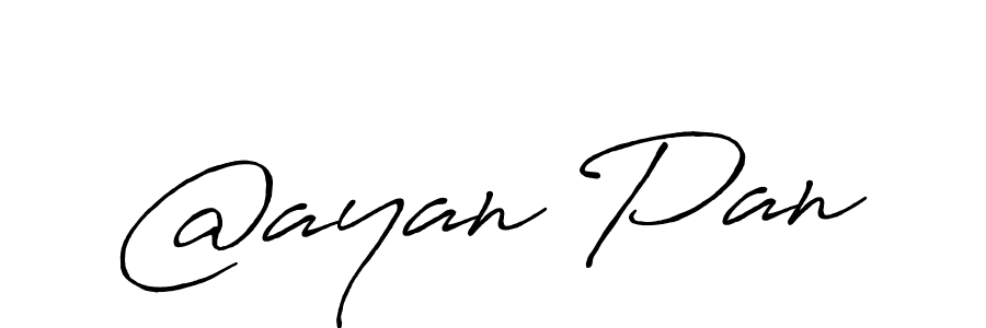 Design your own signature with our free online signature maker. With this signature software, you can create a handwritten (Antro_Vectra_Bolder) signature for name @ayan Pan. @ayan Pan signature style 7 images and pictures png