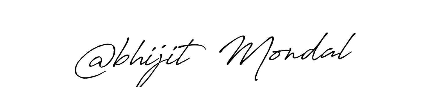 Make a beautiful signature design for name @bhijit  Mondal. With this signature (Antro_Vectra_Bolder) style, you can create a handwritten signature for free. @bhijit  Mondal signature style 7 images and pictures png