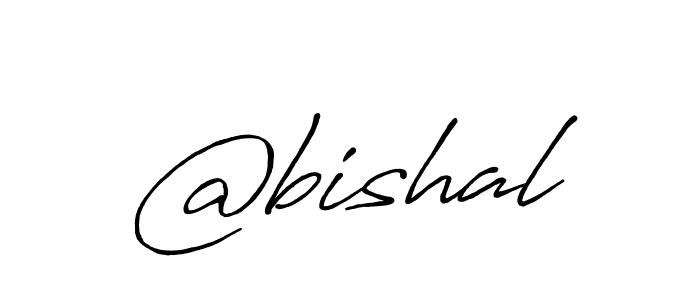 Use a signature maker to create a handwritten signature online. With this signature software, you can design (Antro_Vectra_Bolder) your own signature for name @bishal. @bishal signature style 7 images and pictures png