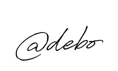 Use a signature maker to create a handwritten signature online. With this signature software, you can design (Antro_Vectra_Bolder) your own signature for name @debo. @debo signature style 7 images and pictures png
